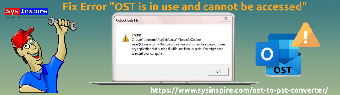 OST is in use and cannot be accessed
