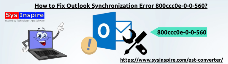 How To Fix Outlook Synchronization Error 800ccc0e 0 0 560