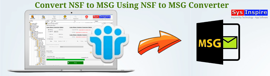 Convert NSF to MSG