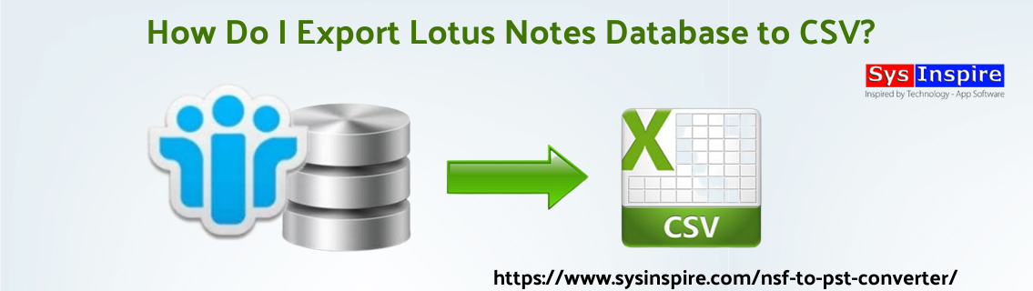 Export Lotus Notes Database to CSV