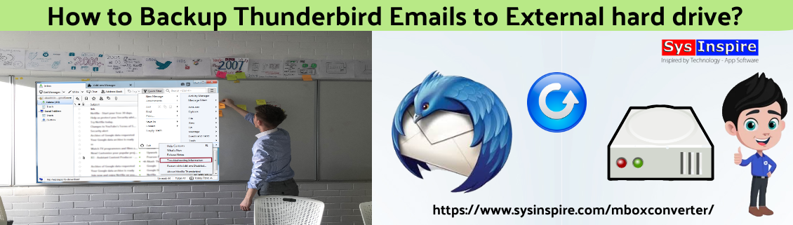 Backup Thunderbird Emails to External hard drive