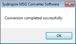 msg conversion complete