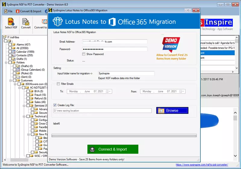 Lotus Notes to Office365
