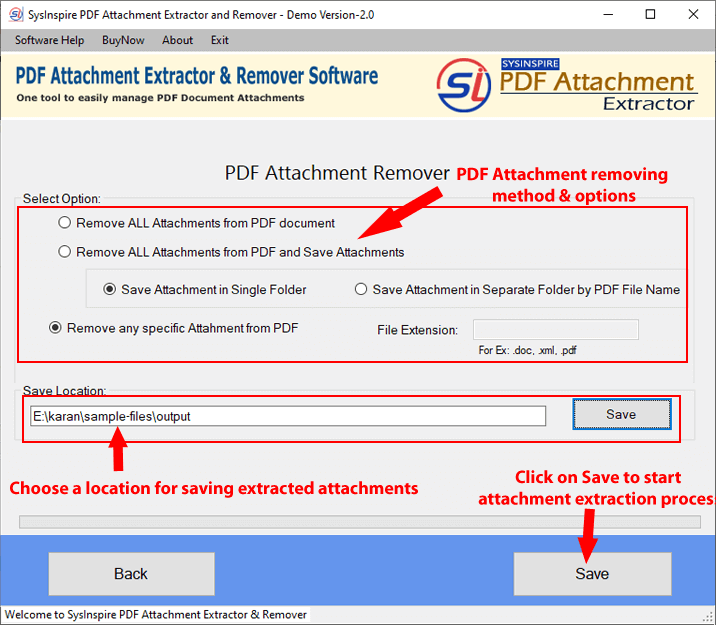 pdf attachment removing options