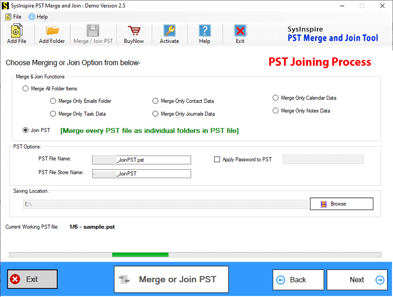 Join Outlook PST