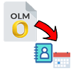 export olm contact calendars
